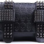 EVEOUT Bolso Bandolera Estampado de Calaveras Punk